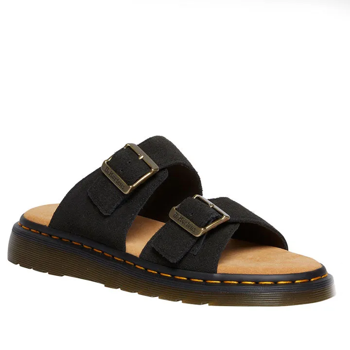 DR. MARTENS JOSEF BLACK SANDALS