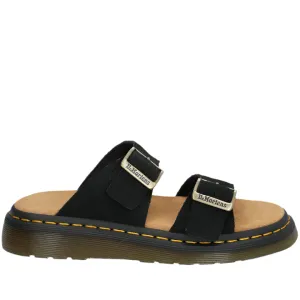 DR. MARTENS JOSEF BLACK SANDALS