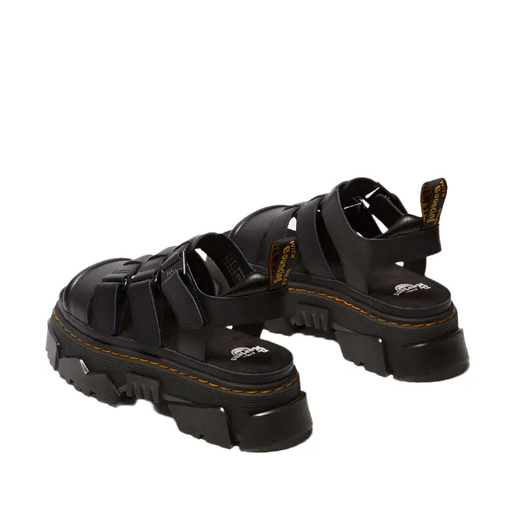 DR. MARTENS MATTISON 3S BLACK SANDALS
