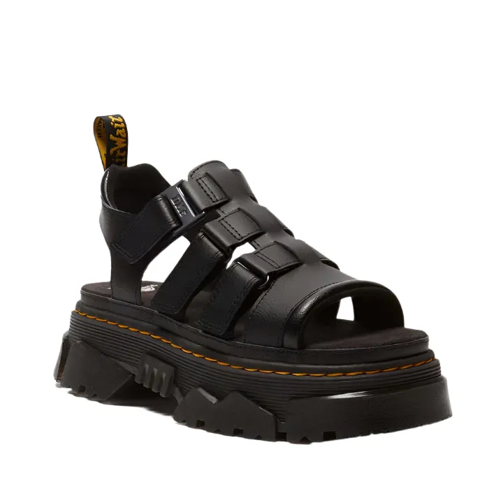 DR. MARTENS MATTISON 3S BLACK SANDALS