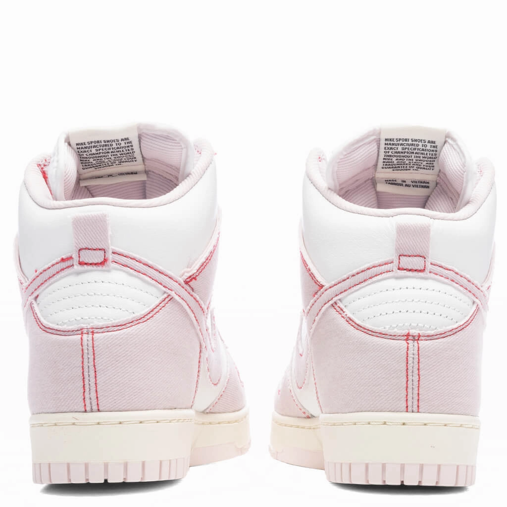 Dunk Hi 1985 - Summit White/Barely Rose/University Red Nike trainers with responsive foam