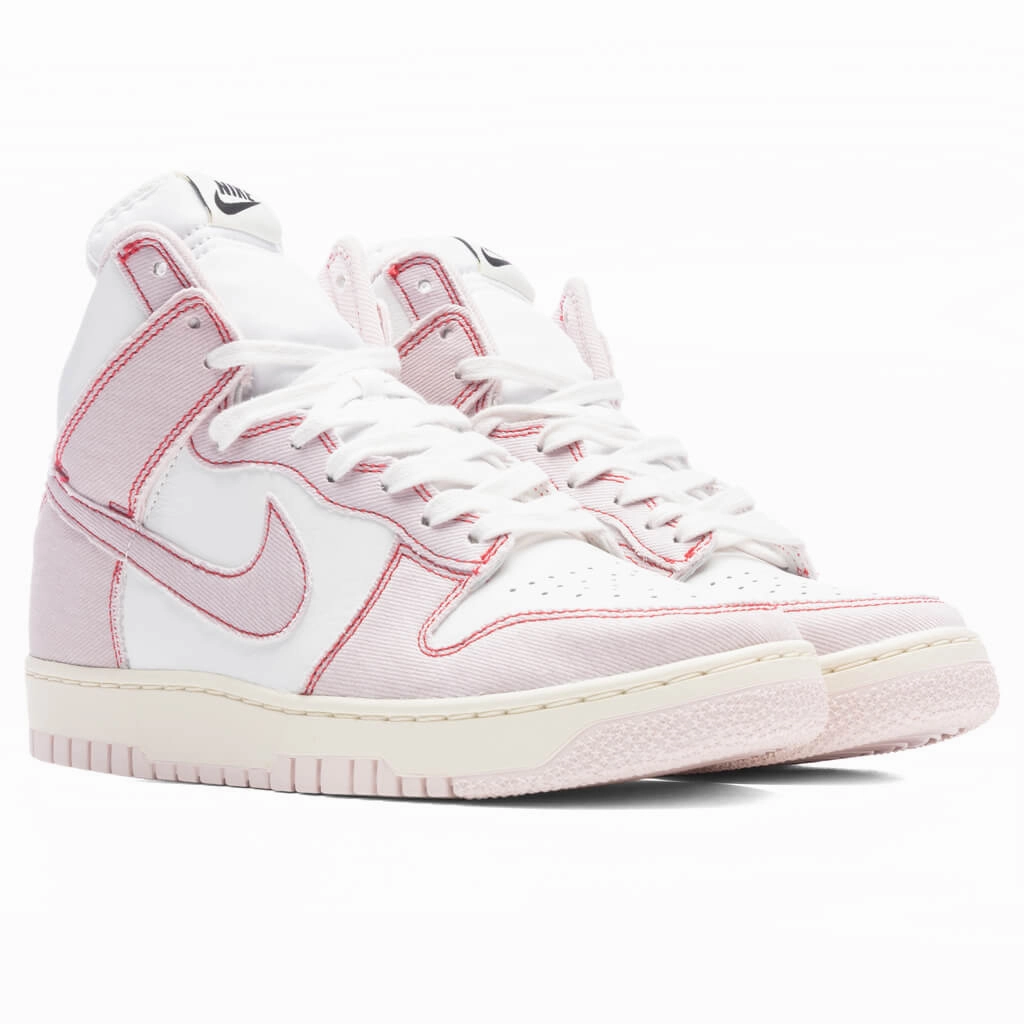 Dunk Hi 1985 - Summit White/Barely Rose/University Red Nike trainers with responsive foam