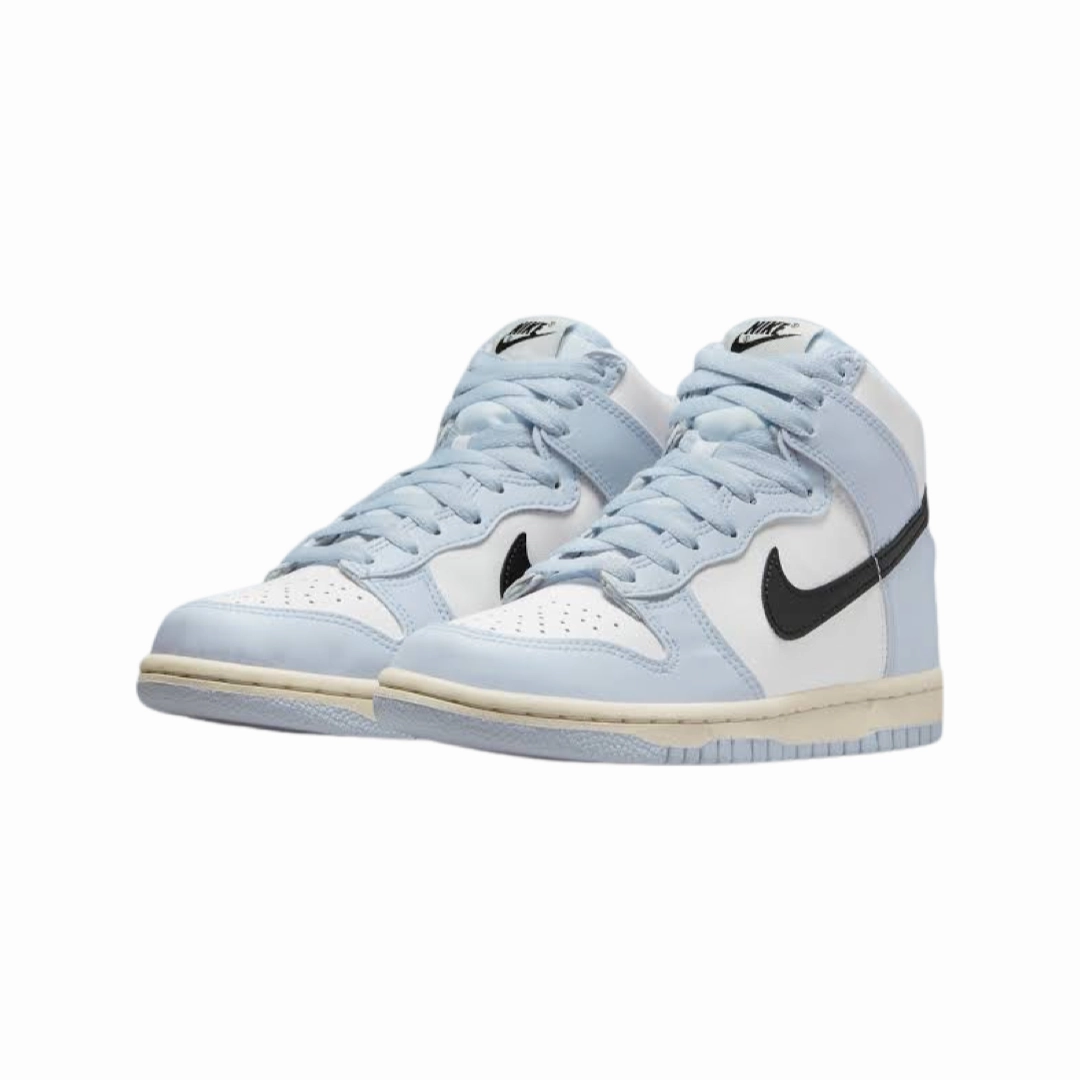 Dunk Hi GS Aluminum White Black Modern Sneakers