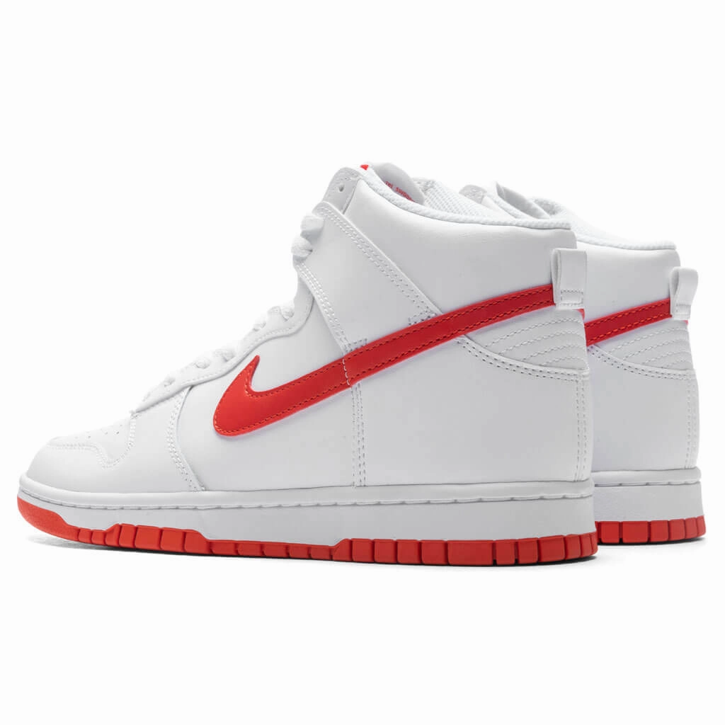 Dunk Hi Retro - White/Picante Red/White Nike Retro Lifestyle Shoes