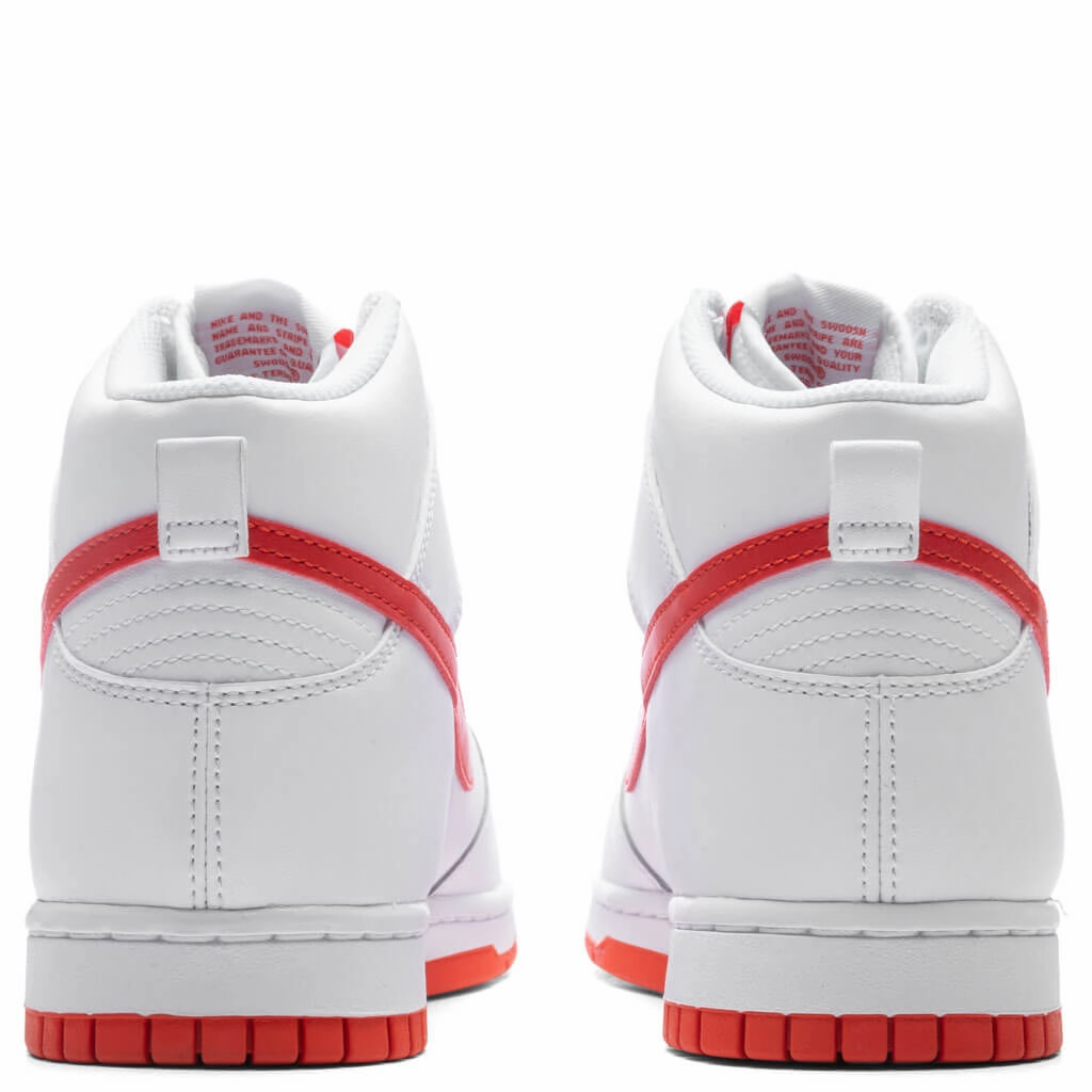 Dunk Hi Retro - White/Picante Red/White Nike Retro Lifestyle Shoes