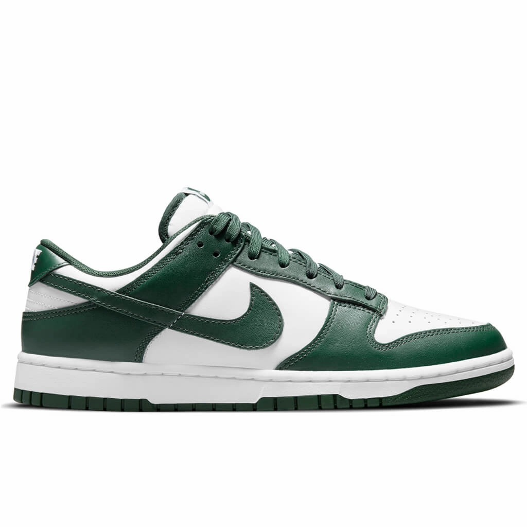 Dunk Low 'Michigan State' - White/Team Green Nike Bold Logo Sneakers