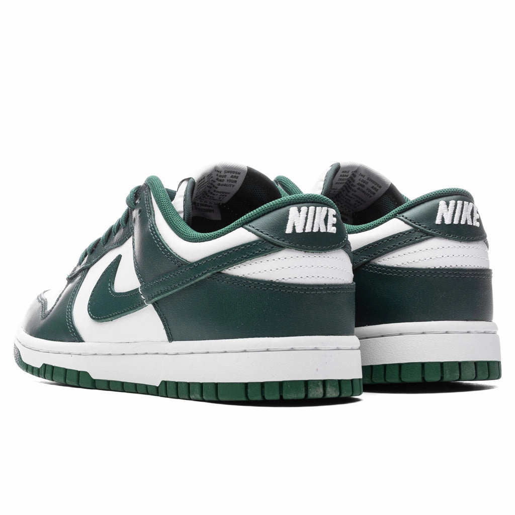 Dunk Low 'Michigan State' - White/Team Green Nike Bold Logo Sneakers