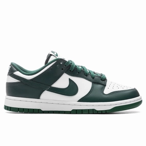 Dunk Low 'Michigan State' - White/Team Green Nike fashion sneakers with bold branding