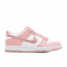 Dunk Low (GS) - Pink Glaze/Pink Glaze/White/Pomegranate Nike lifestyle sneakers with retro vibe