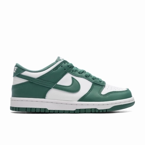 Dunk Low (GS) 'Spruce Green' - White/Bicoastal Nike lifestyle sneakers with retro vibe