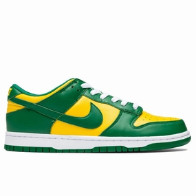 Dunk Low SP Brazil - Varsity Maize/Pine Green Nike lifestyle sneakers with retro vibe