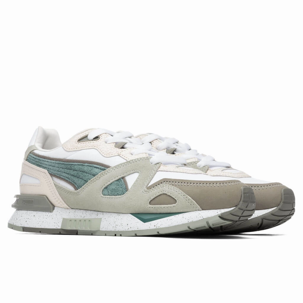 Earthbrake Mirage Mox - White/Desert Sage Puma Stripe Logo Trainers