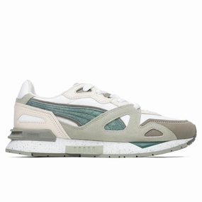 Earthbrake Mirage Mox - White/Desert Sage Puma trainers with bold stripe logo