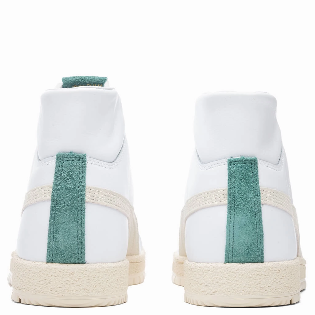 Earthbrake Ralph Sampson 70 Mid - Eggnog/White Puma Stripe Logo Trainers