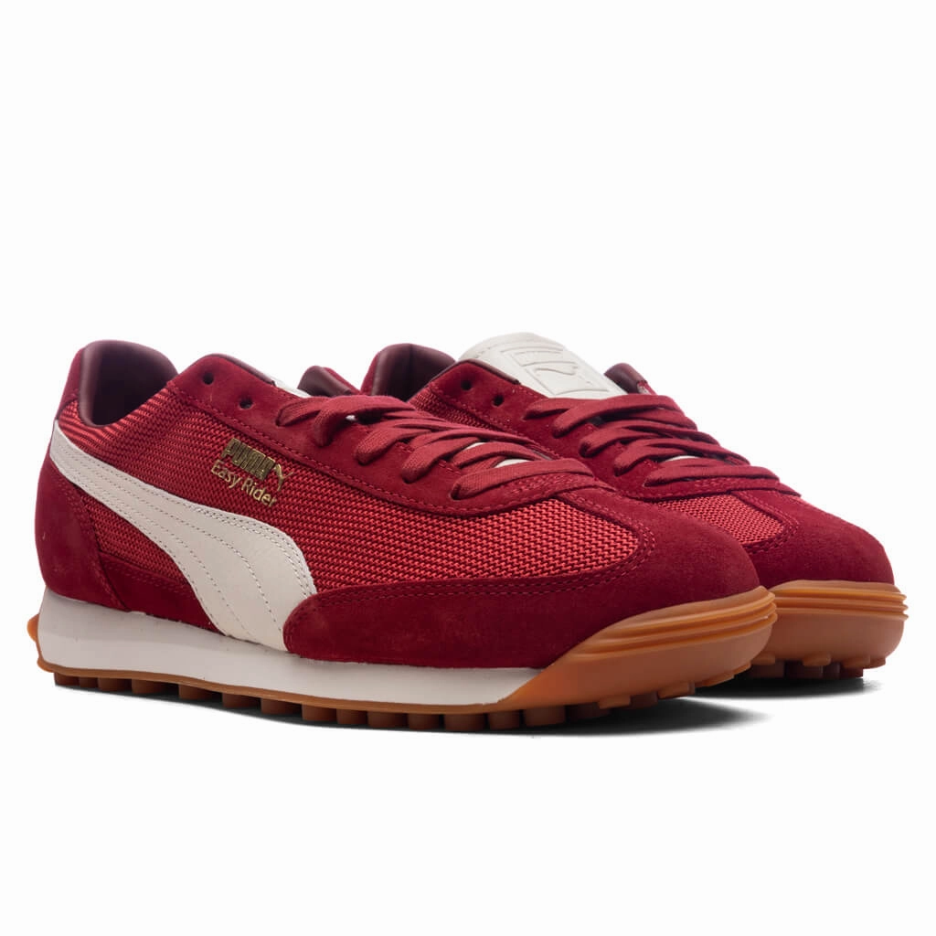 Easy Rider Made in Italy - Intense Red Puma Suede Street Sneakers