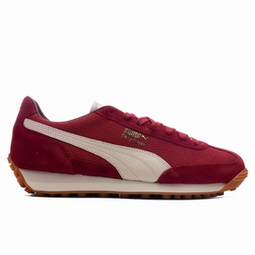 Easy Rider Made in Italy - Intense Red Puma shoes with suede and modern shape