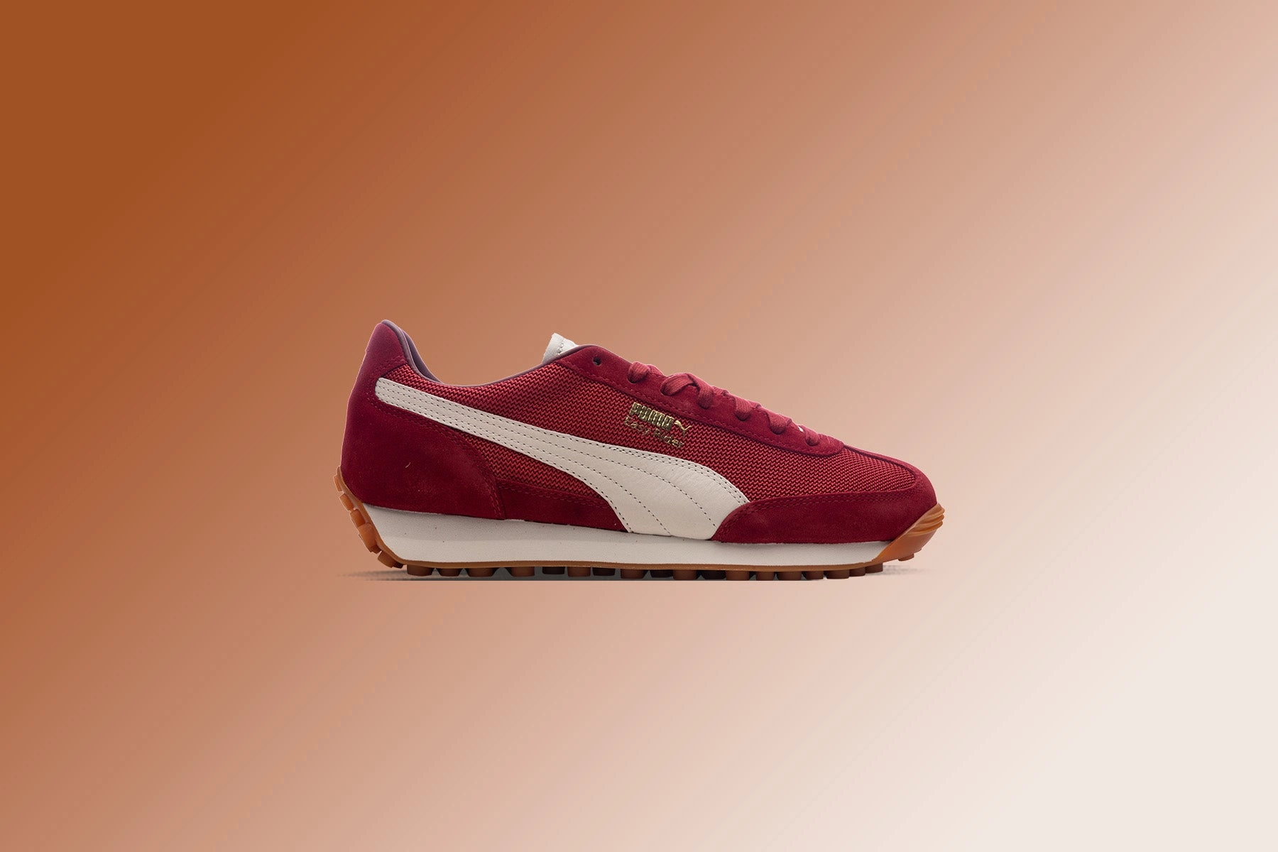 Easy Rider Made in Italy - Intense Red Puma Suede Street Sneakers