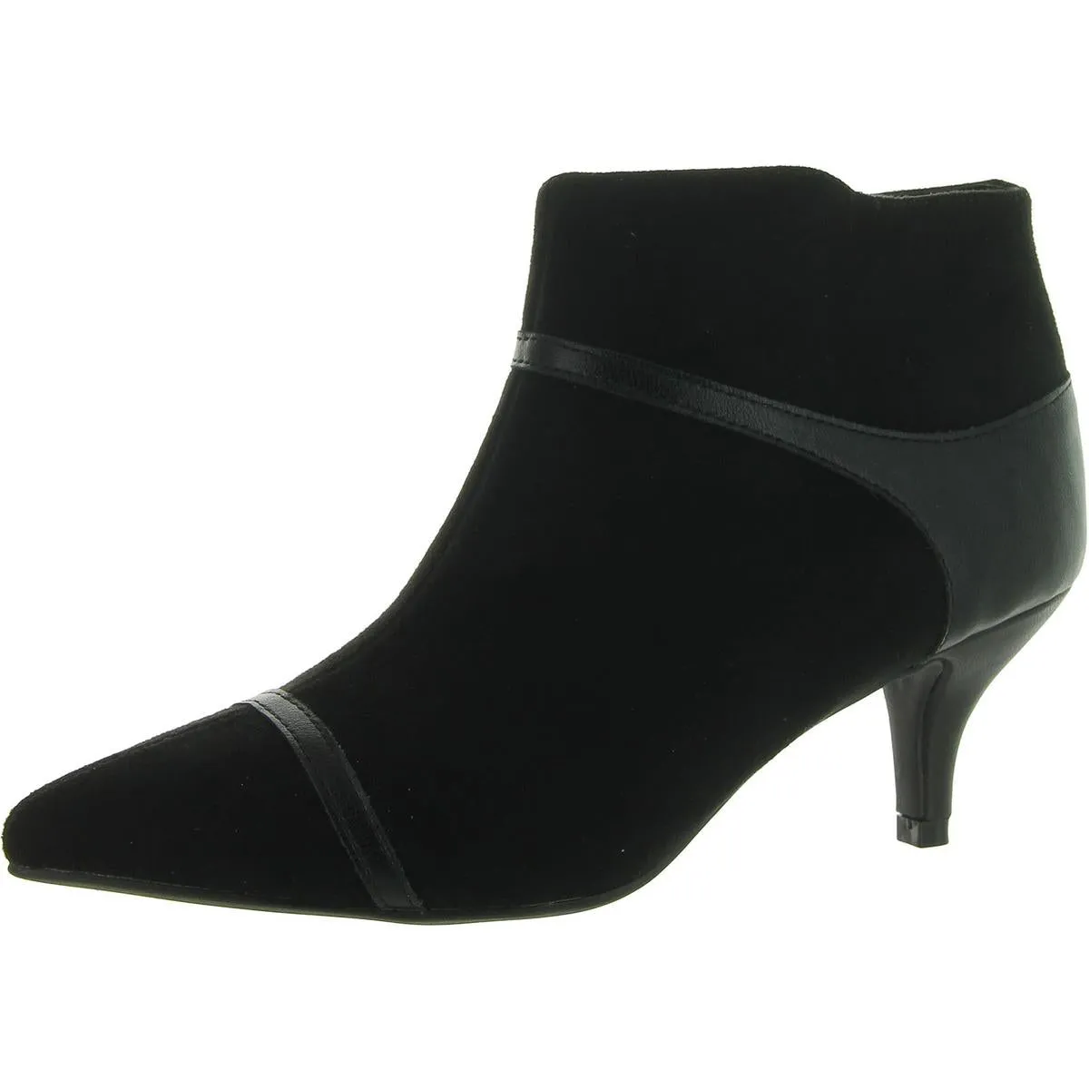 Ebmrie Womens Faux Suede Zipper Booties