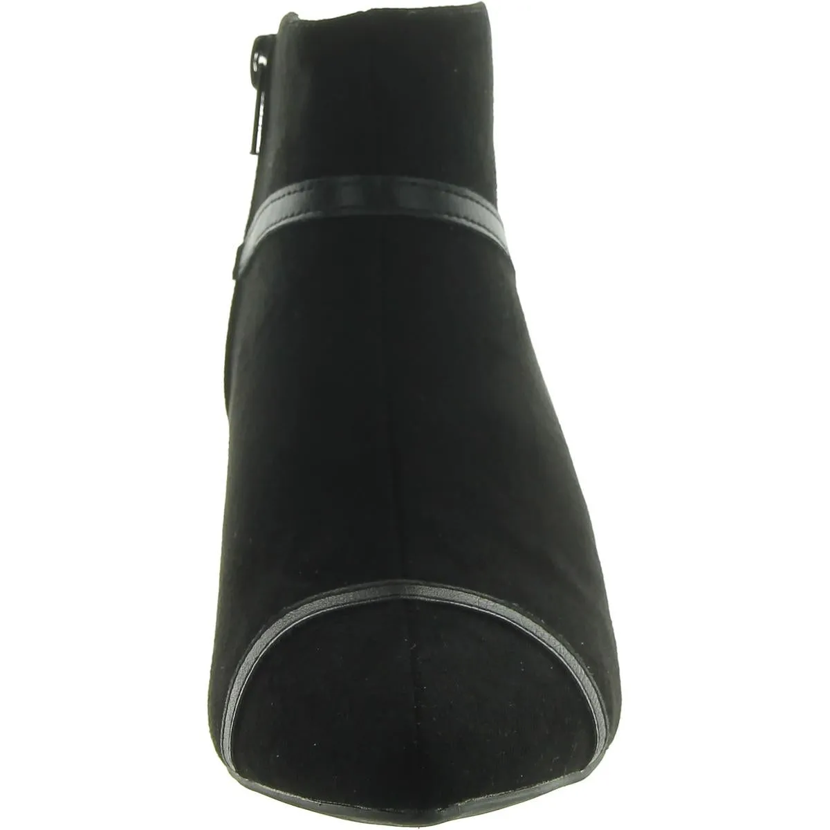 Ebmrie Womens Faux Suede Zipper Booties