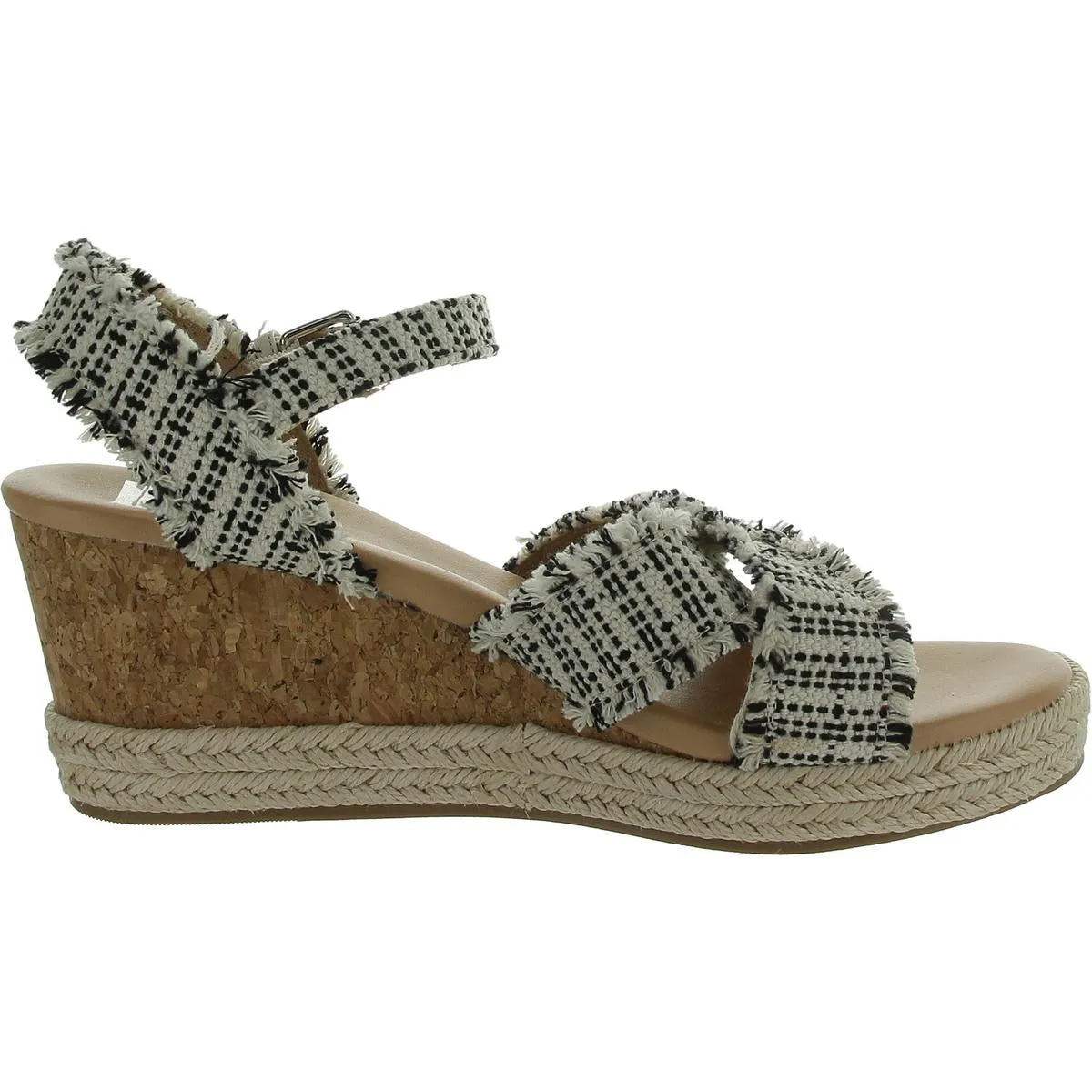 Edonna Womens Slip On Open Toe Espadrilles