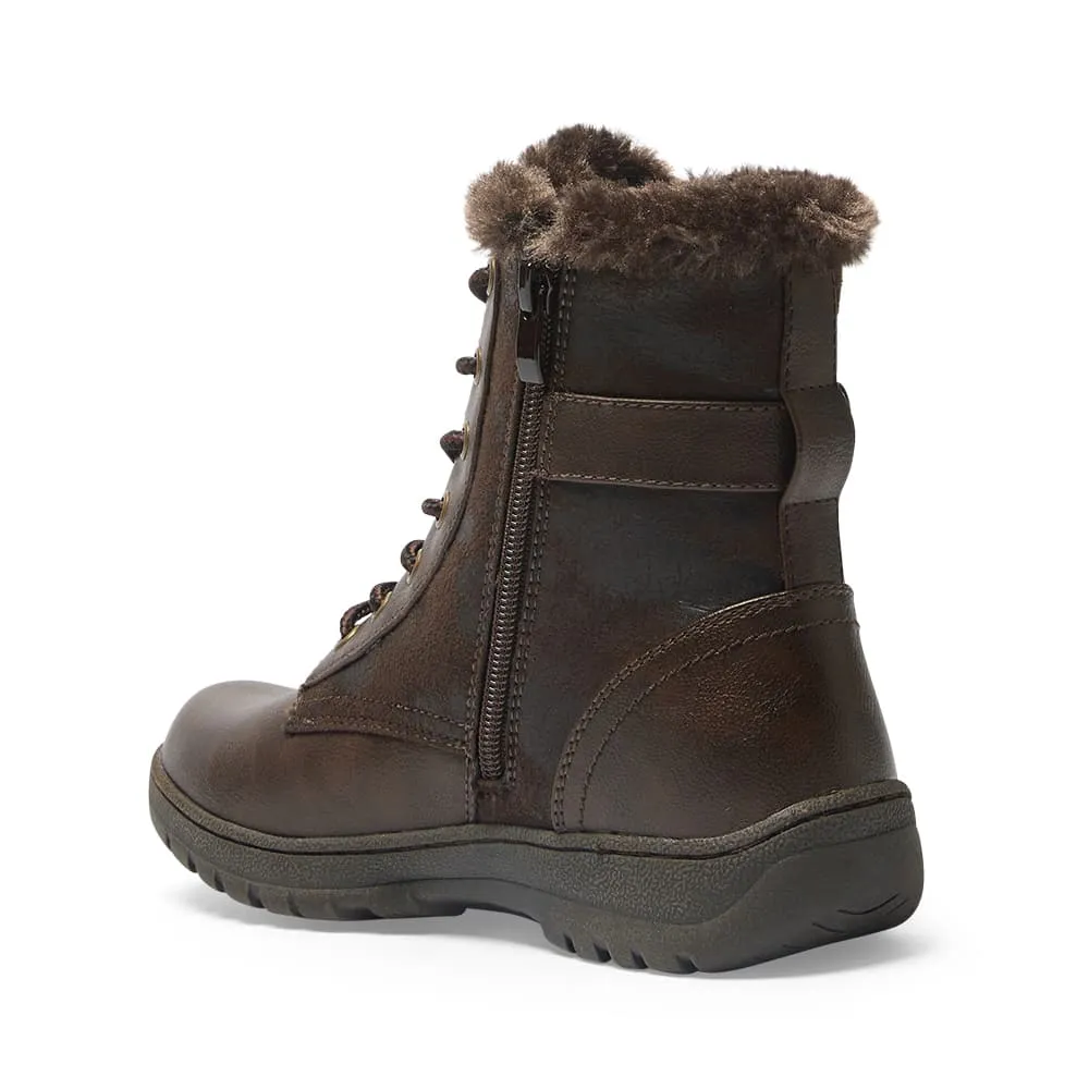Elf Boot in Chocolate Micro Smooth