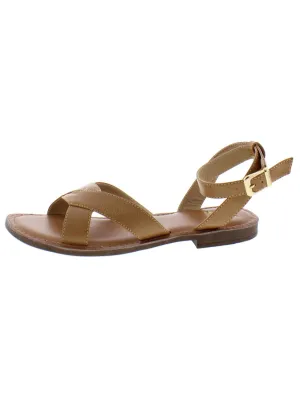 Ella Womens Ankle Strap Strappy Flat Sandals