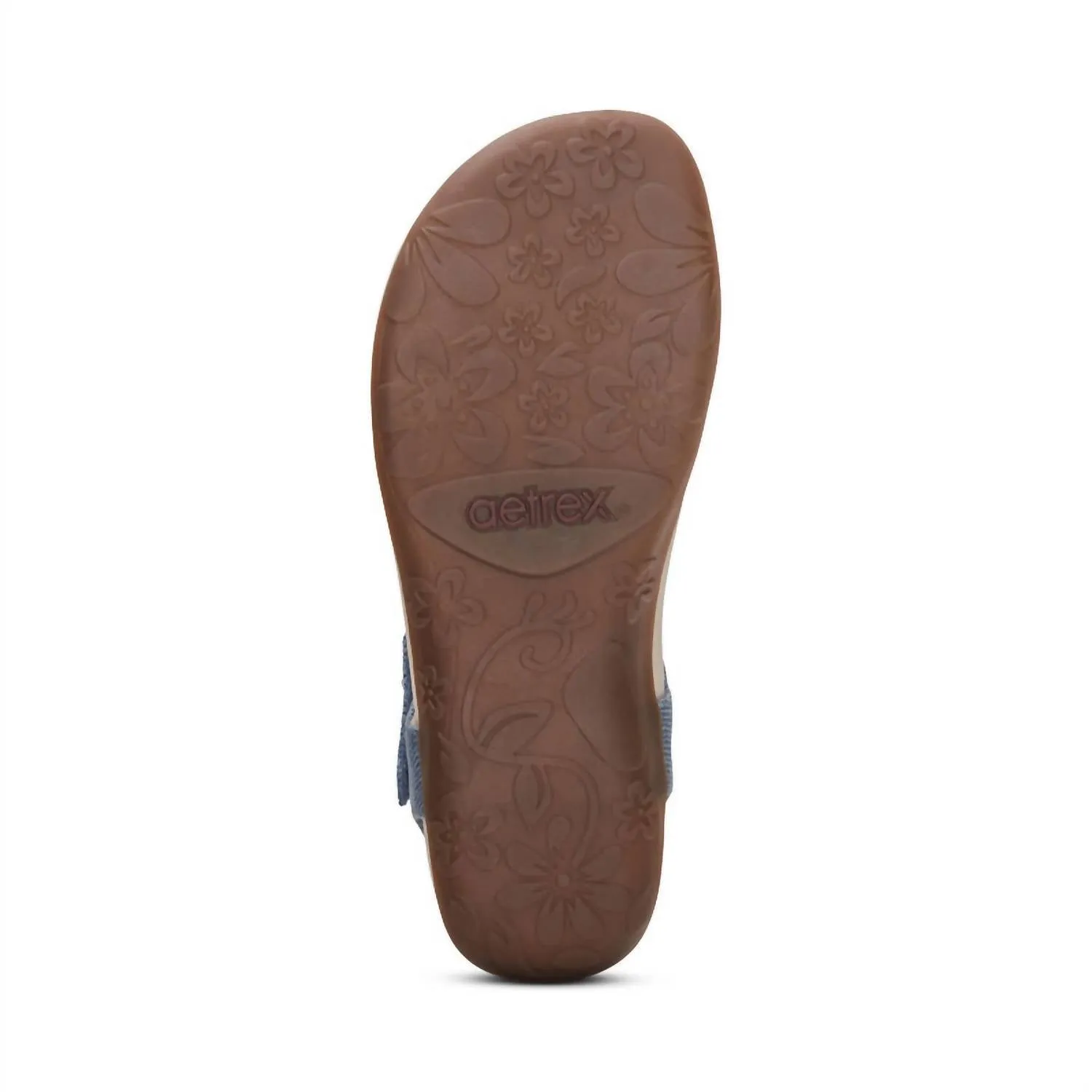 Ellie Adjustable Quarter Strap Sandal In Blue