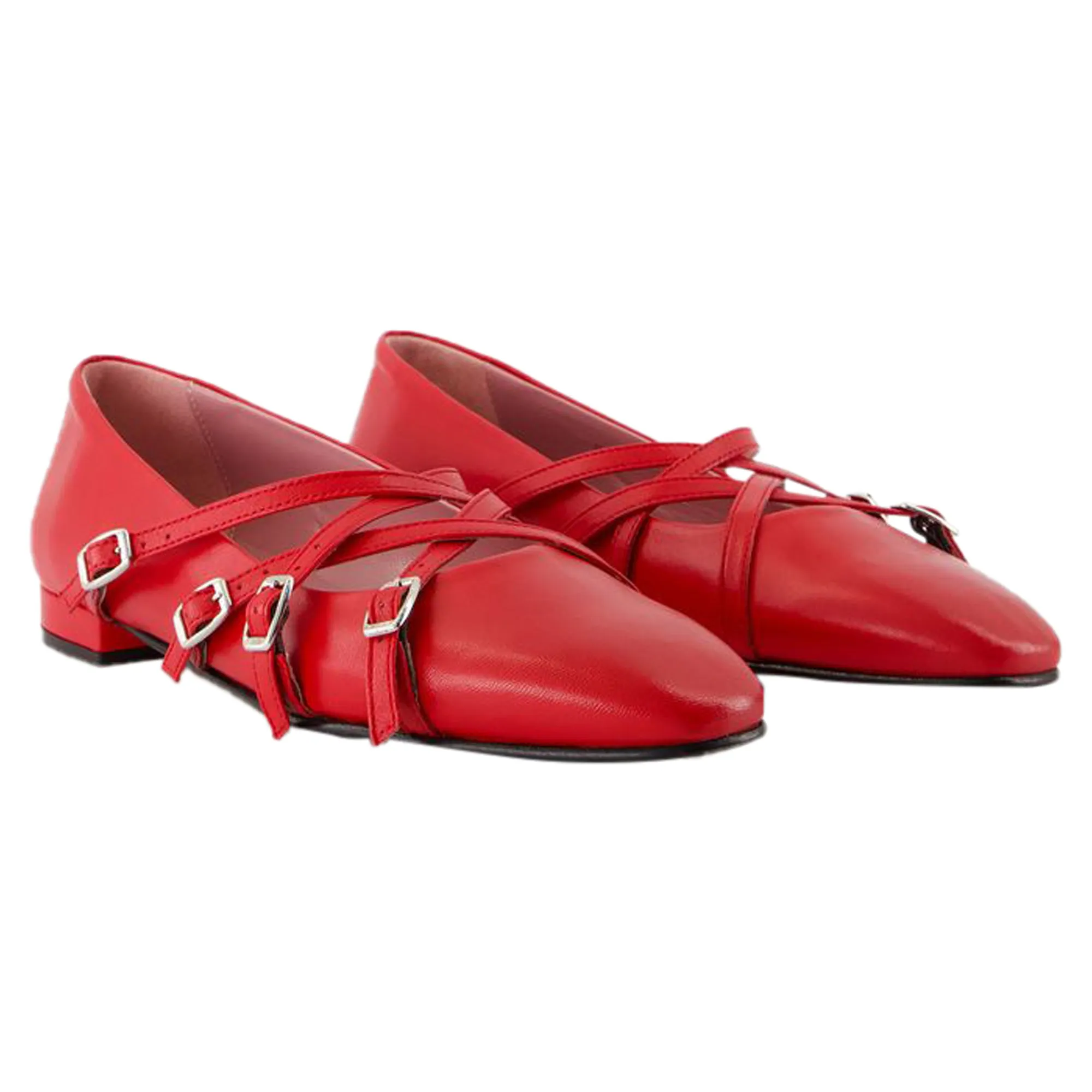 Eloise Ballerinas - Carel - Leather - Red
