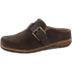 Eras  Womens Padded Insole Faux Suede Clogs