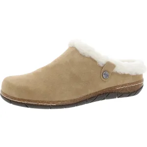 ETELANA Womens Logo Faux Fur Clogs
