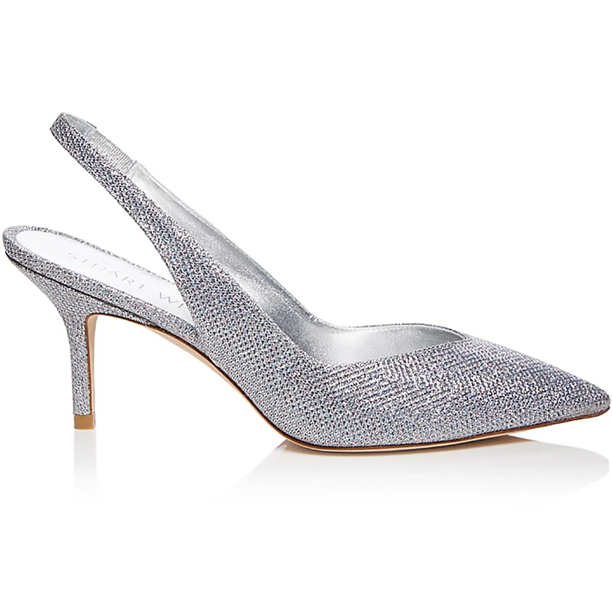 EVA 75 SLINGBACK Womens Cushioned Footbed Leather Slingback Heels
