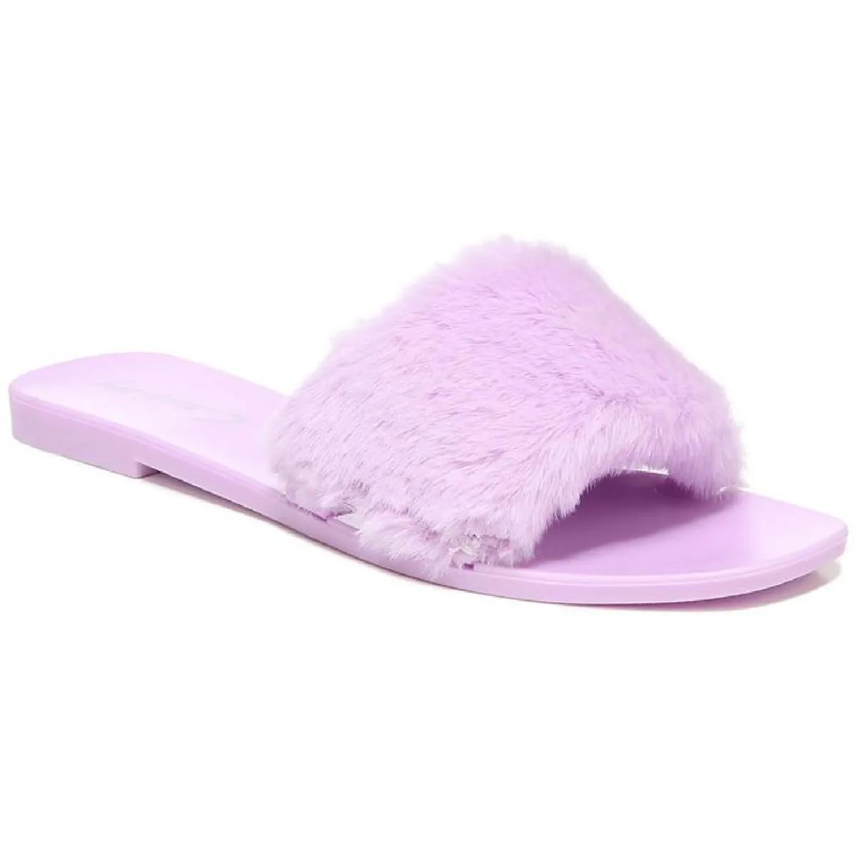 Everette Womens Cozy Faux Fur Jelly Sandals