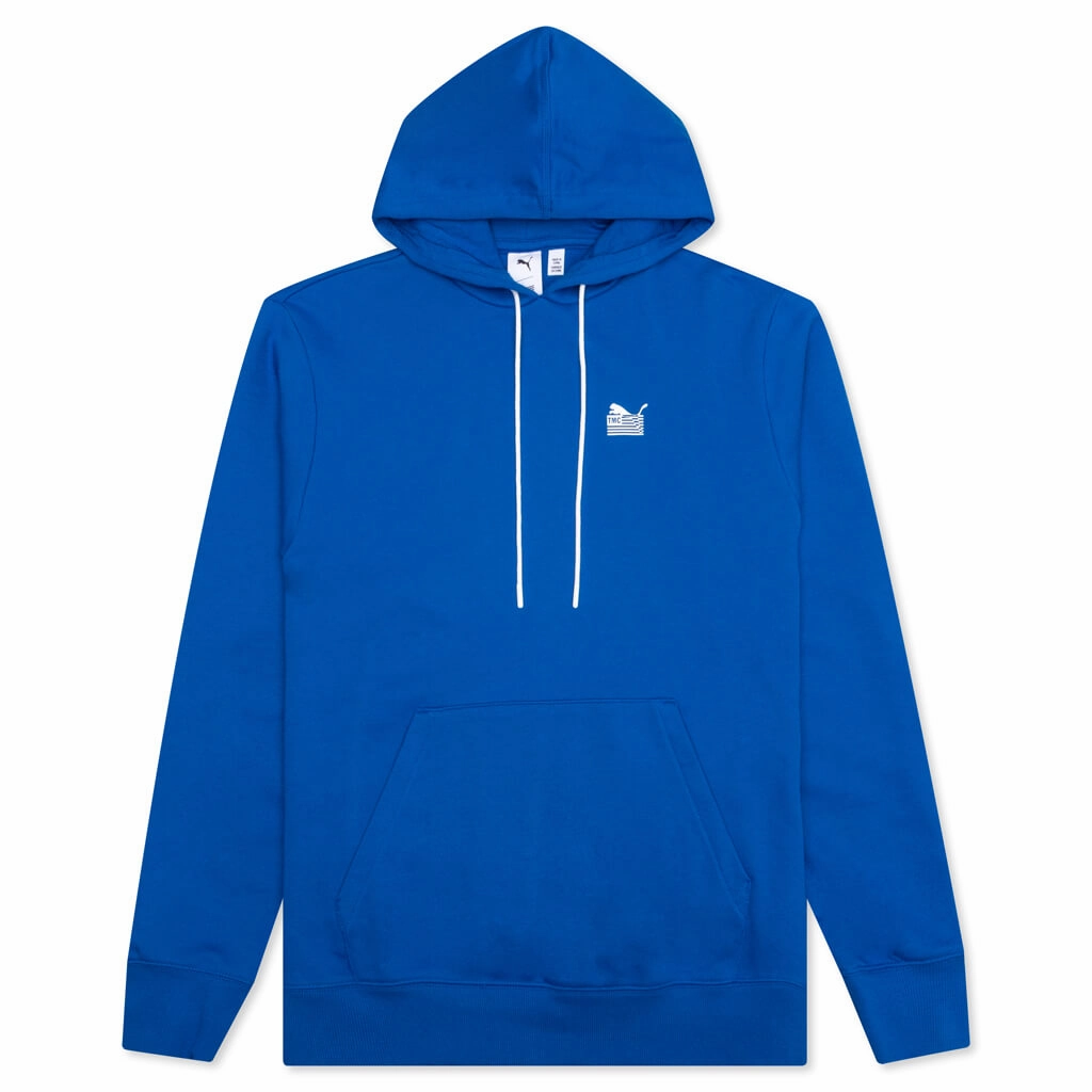 Every Day Hussle Hoodie - Blue Puma shoes with suede and modern shape