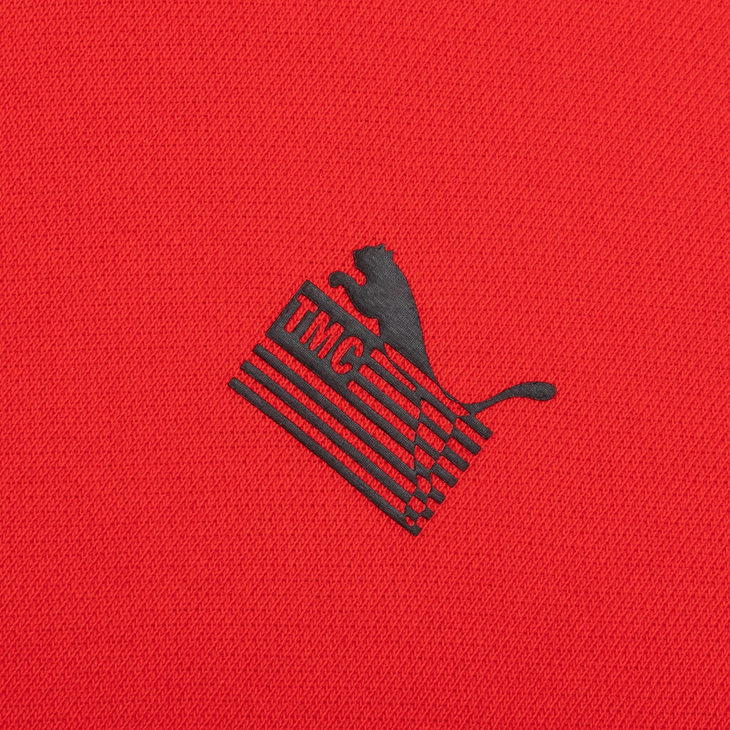 Every Day Hussle Hoodie - Red Puma Suede Street Sneakers