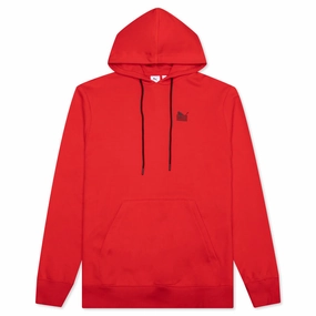 Every Day Hussle Hoodie - Red Puma shoes with suede and modern shape