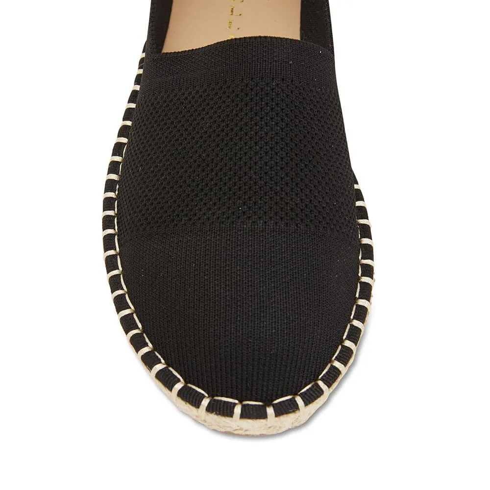 Excite Loafer in Black Canvas
