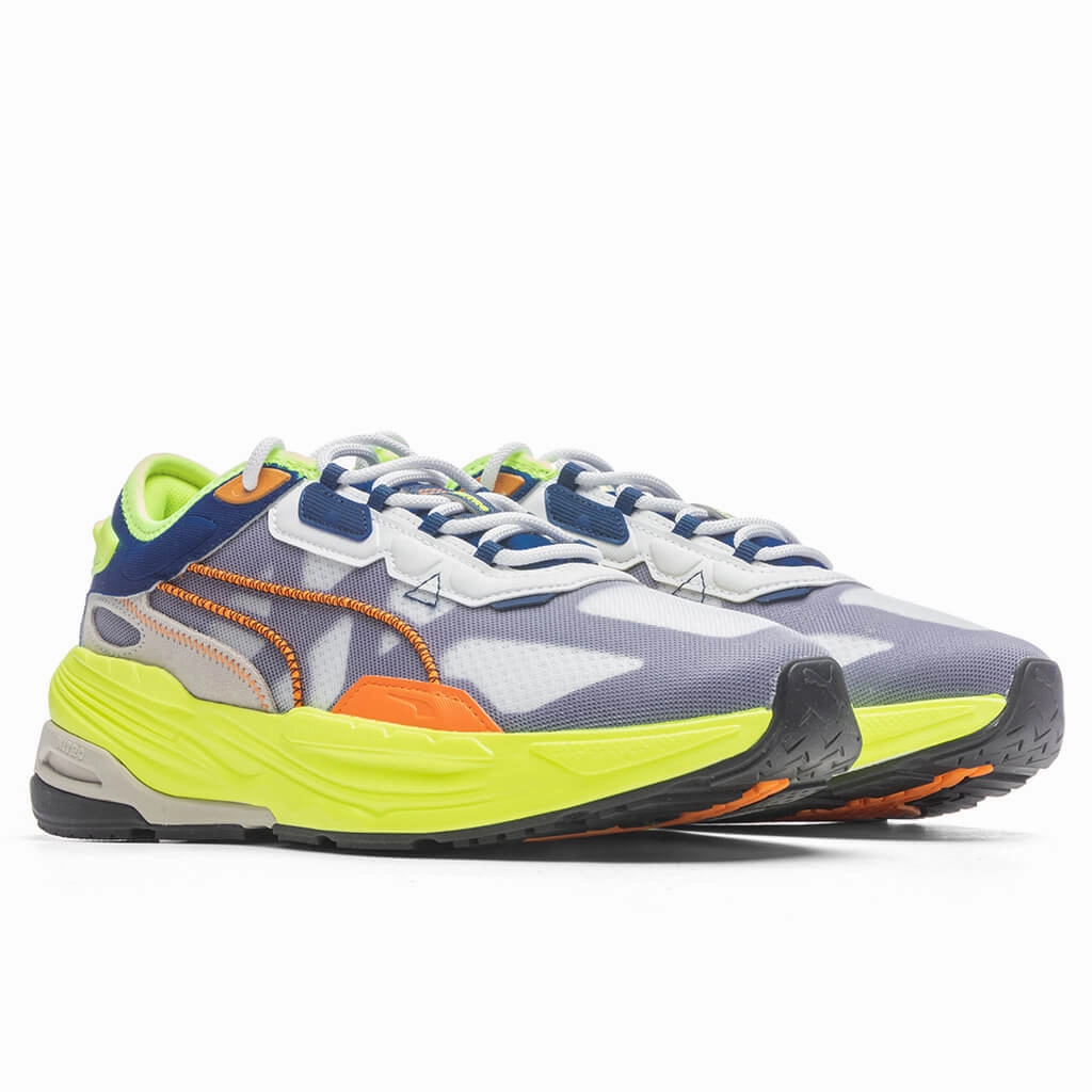 Extent Nitro Advanced - White/Sailing Blue Puma Suede Street Sneakers