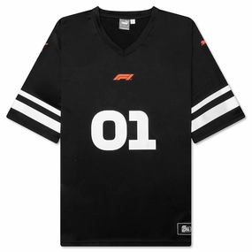 F1 Vegas American Football Jersey - Black Puma sneakers for casual streetwear