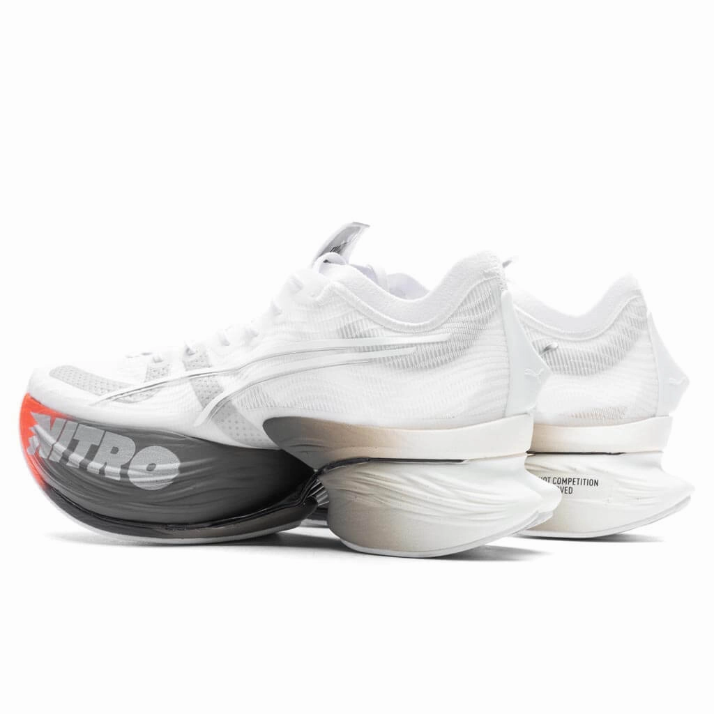 Fastroid - White/Silver/Cherry Tomato (Launch 9/1) Puma Everyday Style Shoes
