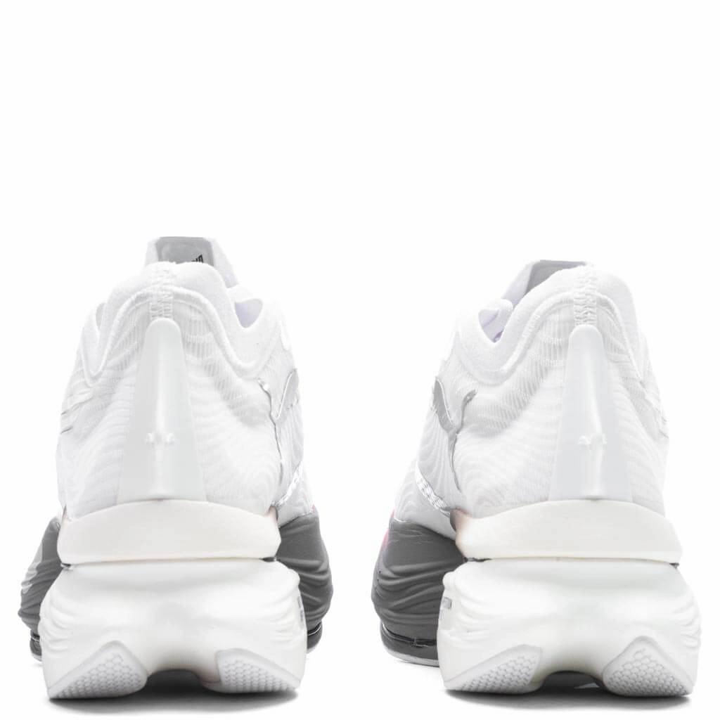 Fastroid - White/Silver/Cherry Tomato (Launch 9/1) Puma Everyday Style Shoes