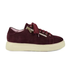 Feather: Burgundy Suede