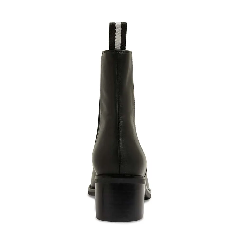 Federal Boot in Black Leather