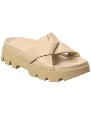 Ferragamo Air Lug Leather Sandal