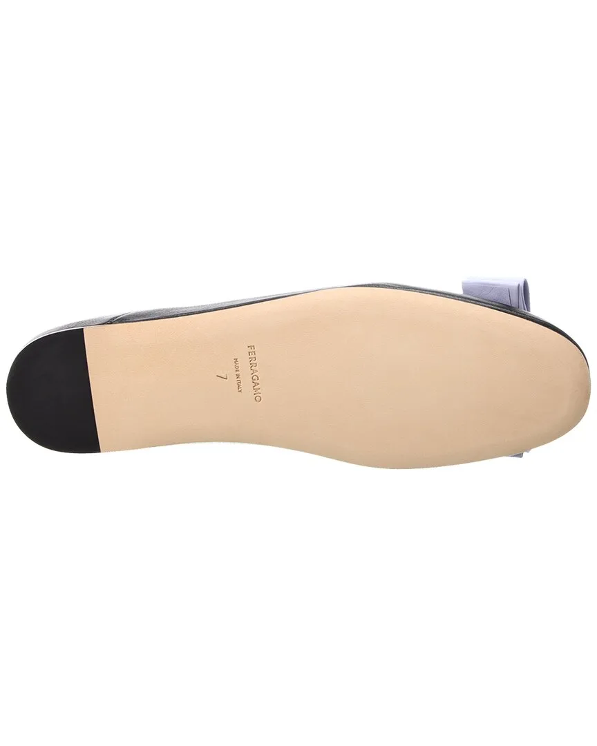 Ferragamo Vara Leather Flat