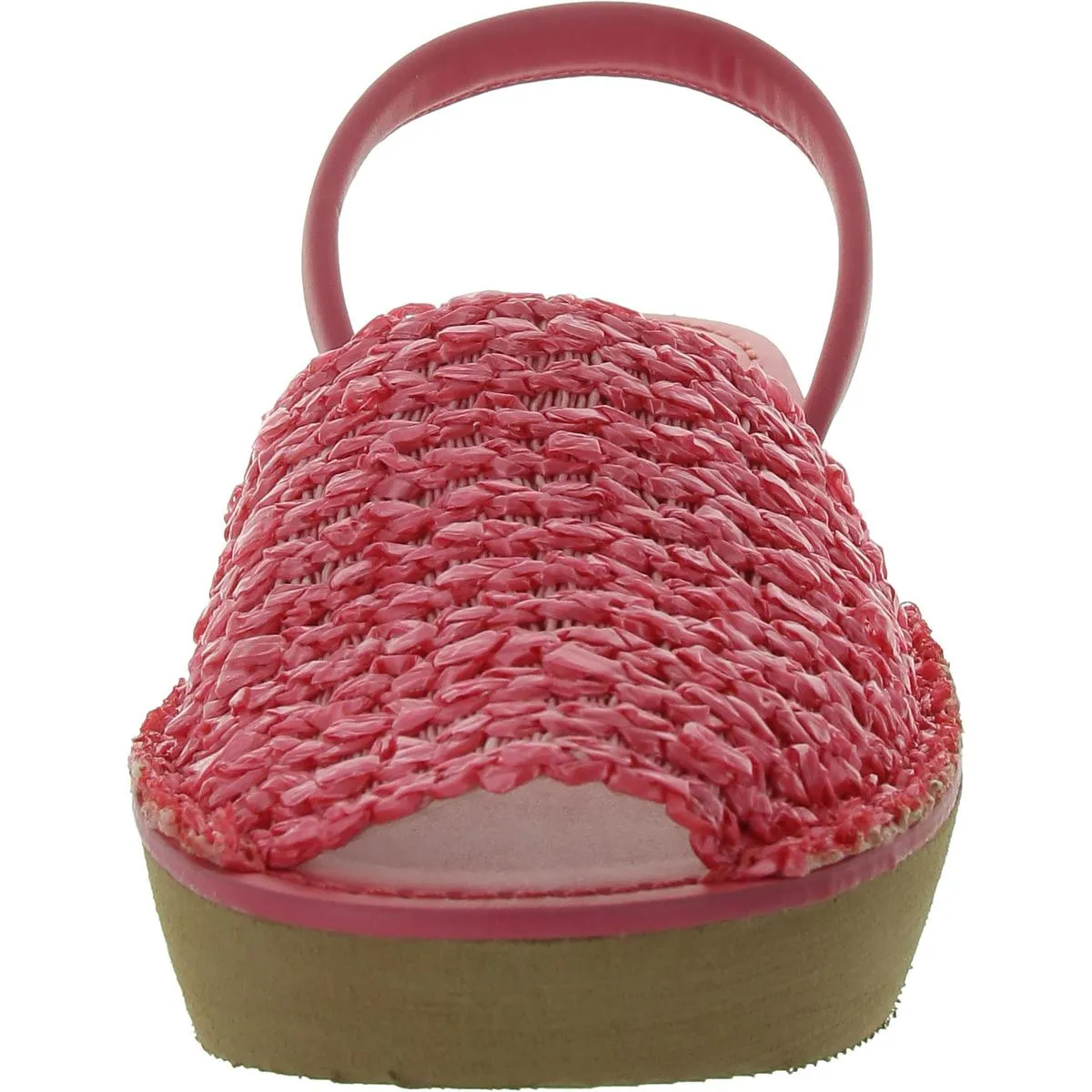 Fine Glass Weave Womens Woven Wedge Slingback Sandals