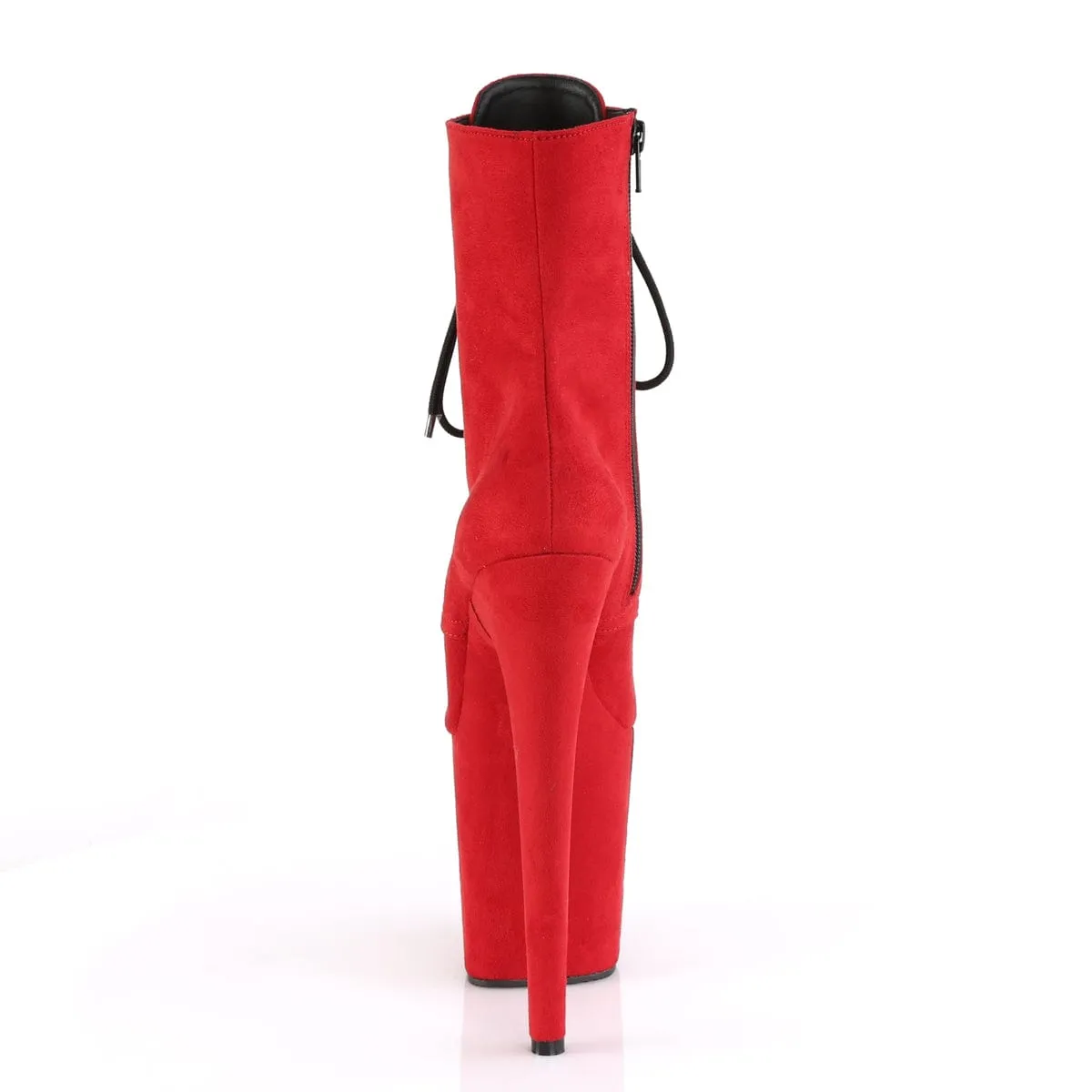 FLAMINGO-1020FS Red Faux Suede/Red Faux Suede