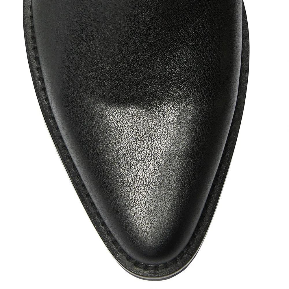 Fortress Boot in Black Leather