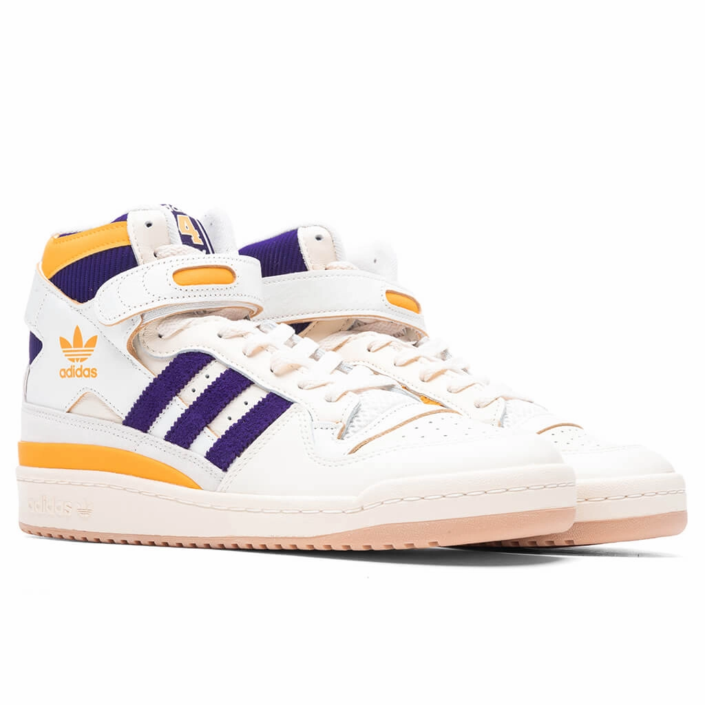 Forum 84 High - Core White/Core Purple/Core Gold Adidas Classic Street Sneakers