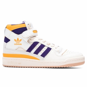 Forum 84 High - Core White/Core Purple/Core Gold Classic Adidas sneakers with timeless style