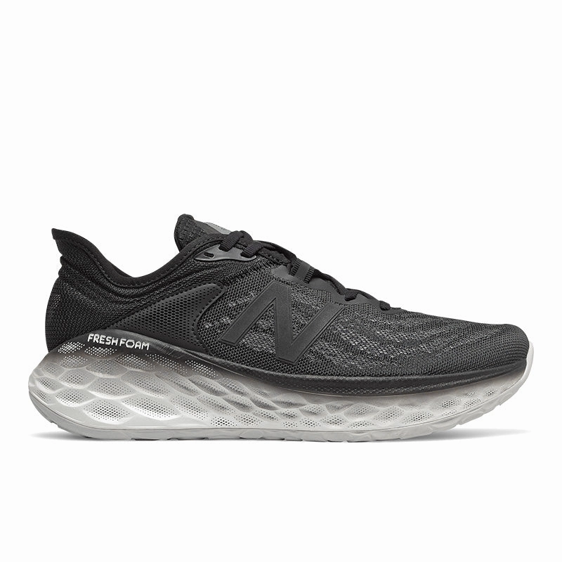 Fresh Foam More v2 - Black with Magnet - Men's New Balance casual sneakers for everyday comfort